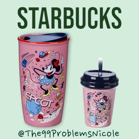 Starbucks Disney Epcot Porcelain Tumbler and Ornament Set - Picture 1 of 11